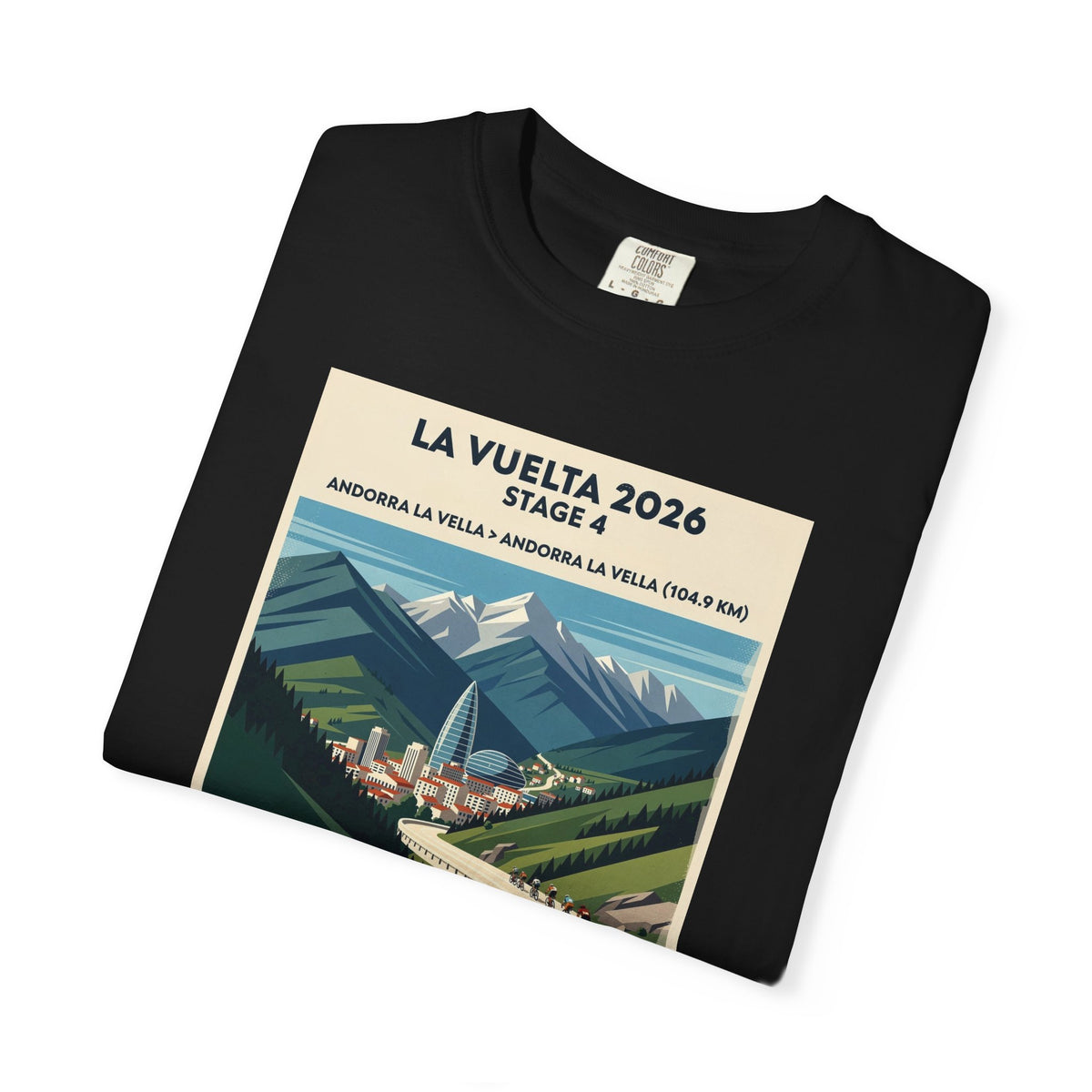 2026 Vuelta a España Stage 4 Cycling T-Shirt | Andorra la Vella 104.9km | Graphic Tee