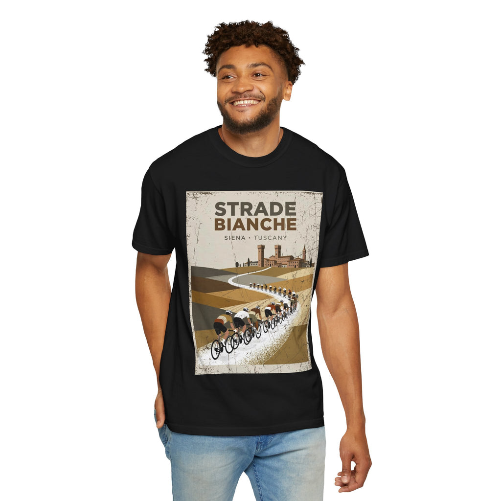 Strade Bianche Cycling Tee | Siena Tuscany Gravel Road Bike Shirt