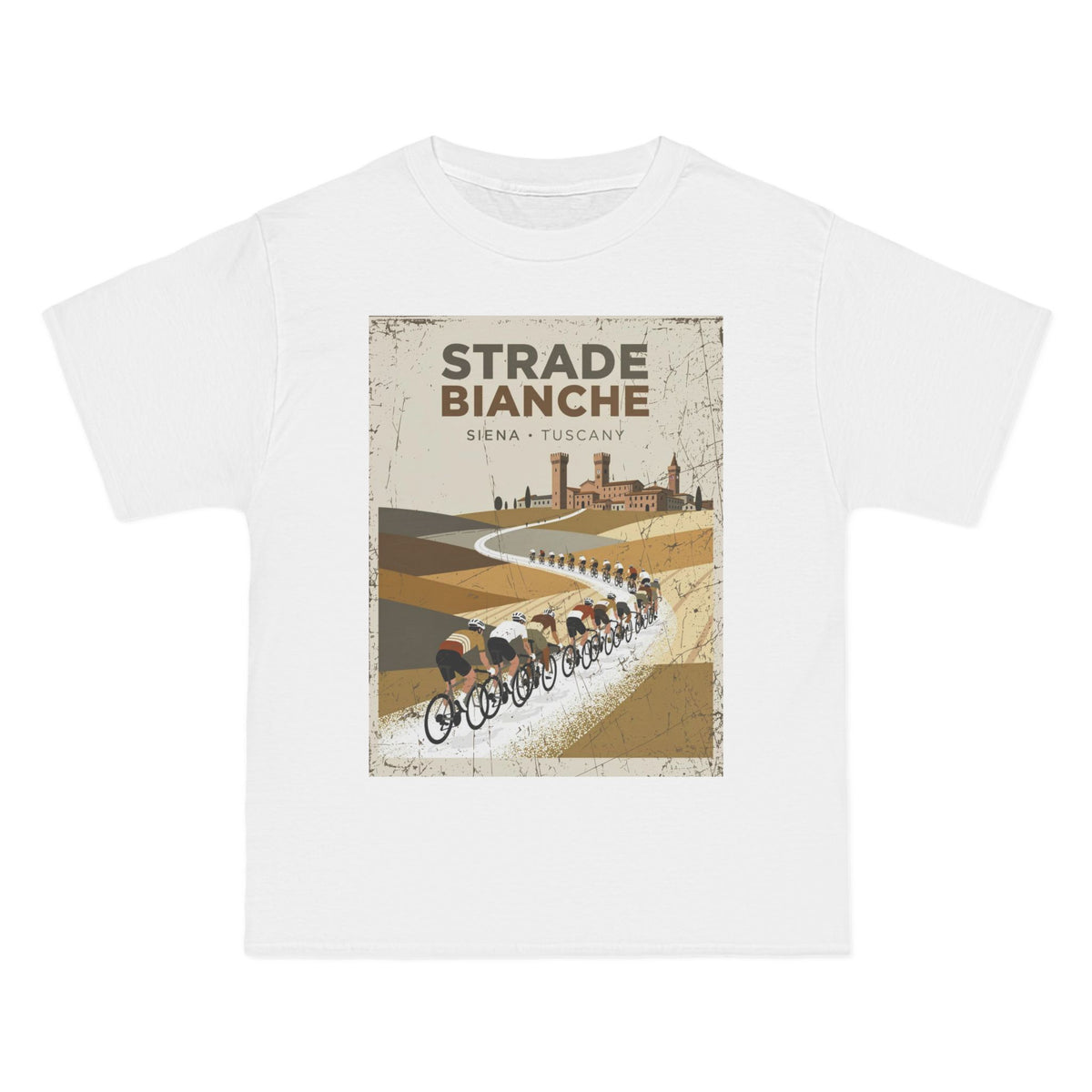 Strade Bianche Cycling Tee | Siena Tuscany Gravel Road Bike Shirt