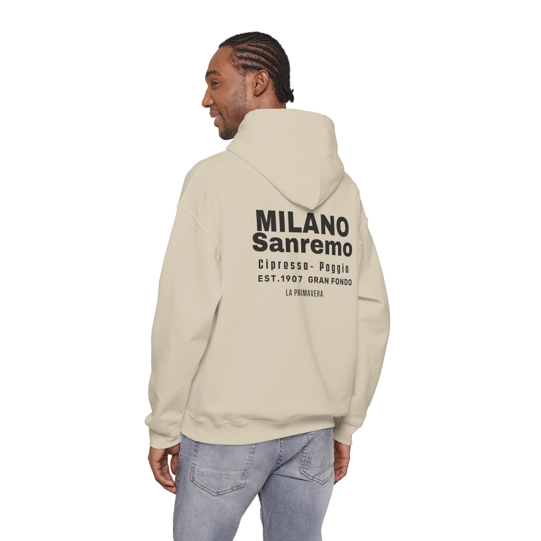 Milano SanRemo Monument Cycling Hoodie | Vintage Italian Race Sweatshirt