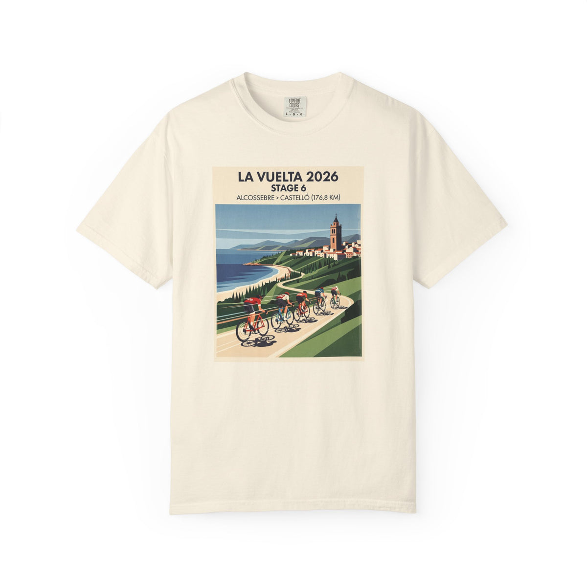 2026 Vuelta a España Stage 6 Cycling T-Shirt | Alcossebre to Castelló 176.8km | Graphic Tee