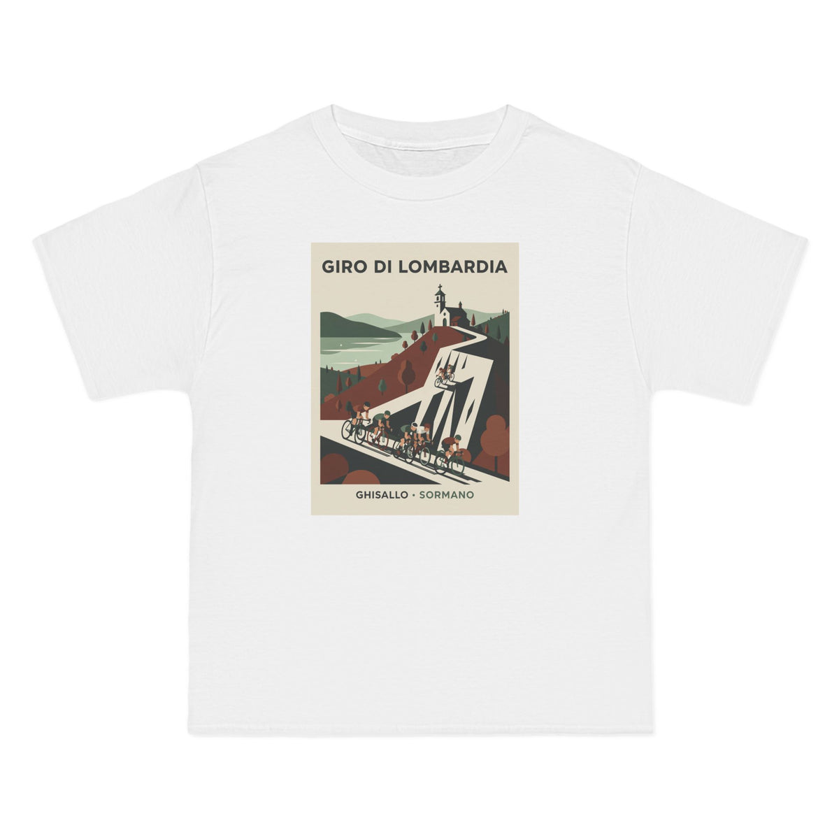 Il Lombardia Cycling Poster GIRO Di Lombardia, T-Shirt | Futurist Italy, Muro di Sormano