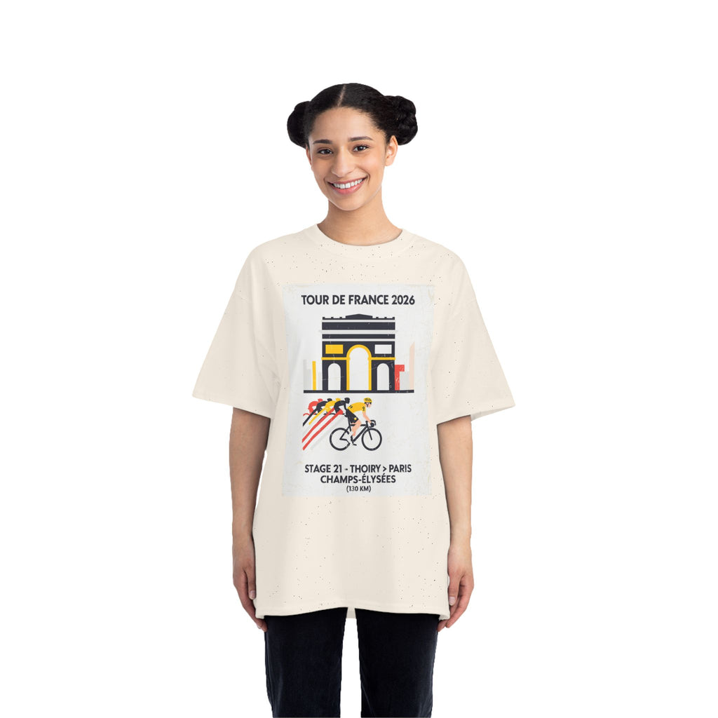 Tour de France 2026 Stage 21 Thoiry to Paris Champs-Élysées T-Shirt | Cycling Poster Design
