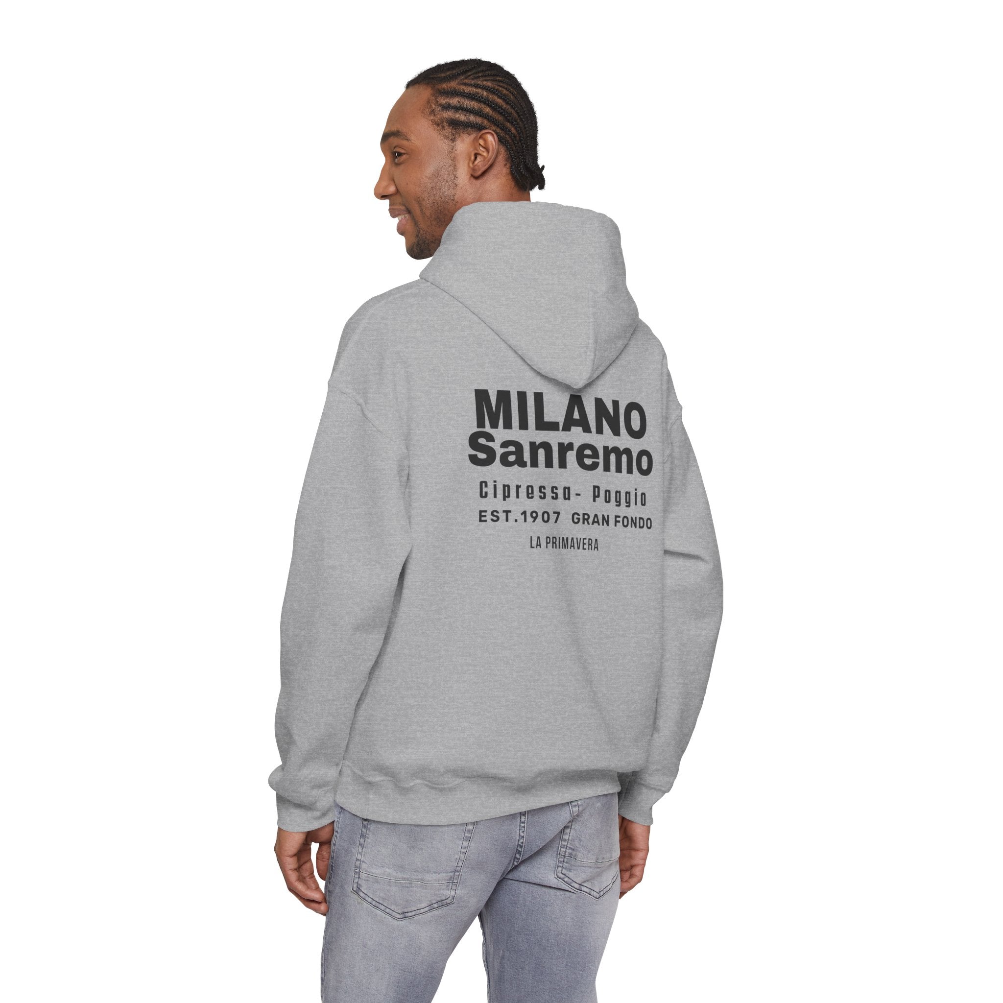 Milano SanRemo Monument Cycling Hoodie | Vintage Italian Race Sweatshirt