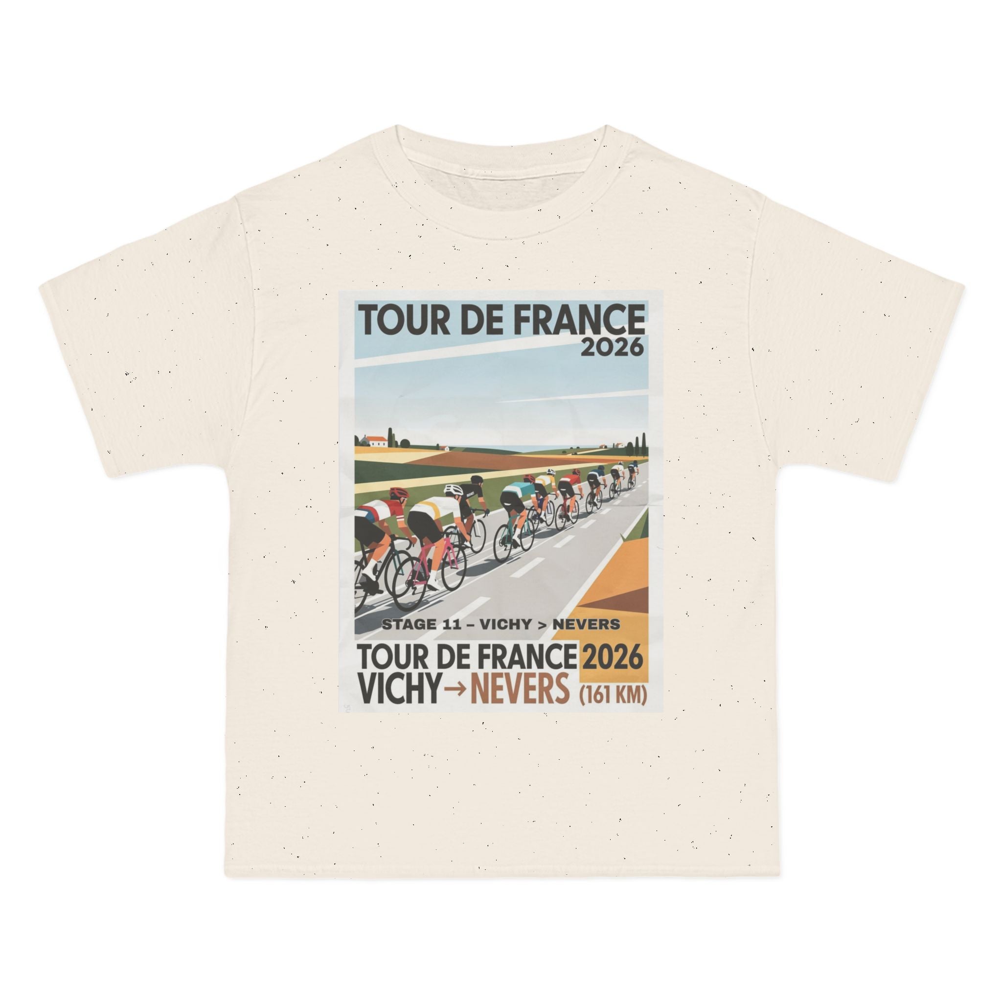 Tour de France 2026 Stage 11 Vichy to Nevers T-Shirt | Cycling Peloton Vector Art