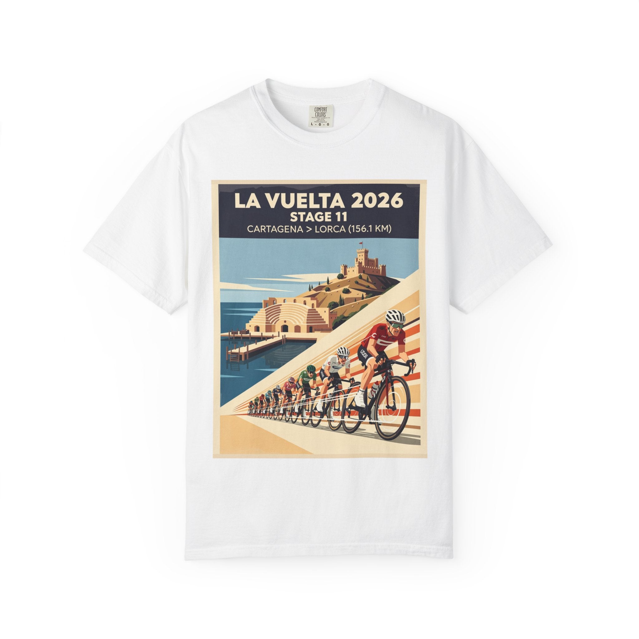 2026 Vuelta a España Stage 11 Cycling T-Shirt | Cartagena to Lorca 156.1km | Graphic Tee