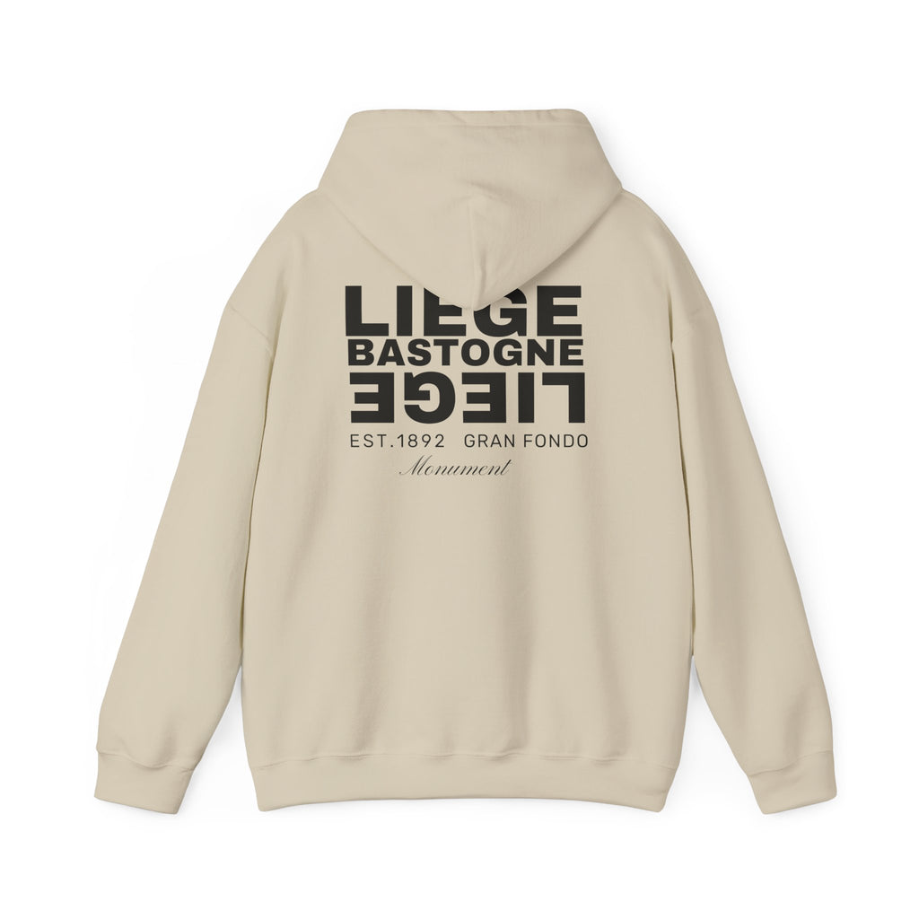 Liege Bastogne Liege Monument Bike race since 1892  Vintage Cycling Fan Logo Hoodie | Retro Cycling Sweatshirt