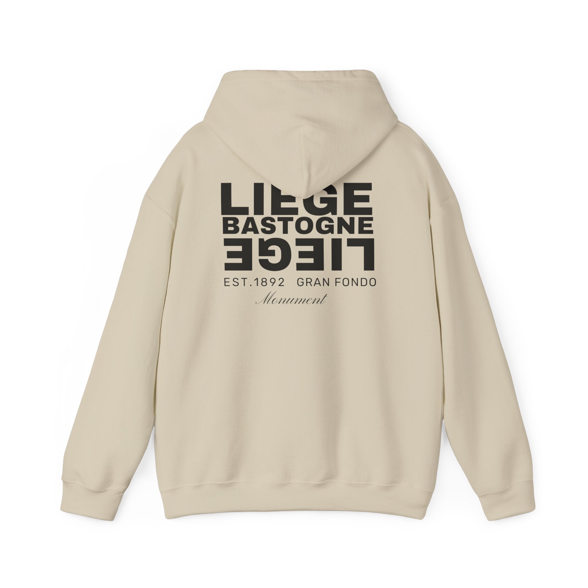 Liege Bastogne Liege Monument Bike race since 1892  Vintage Cycling Fan Logo Hoodie | Retro Cycling Sweatshirt