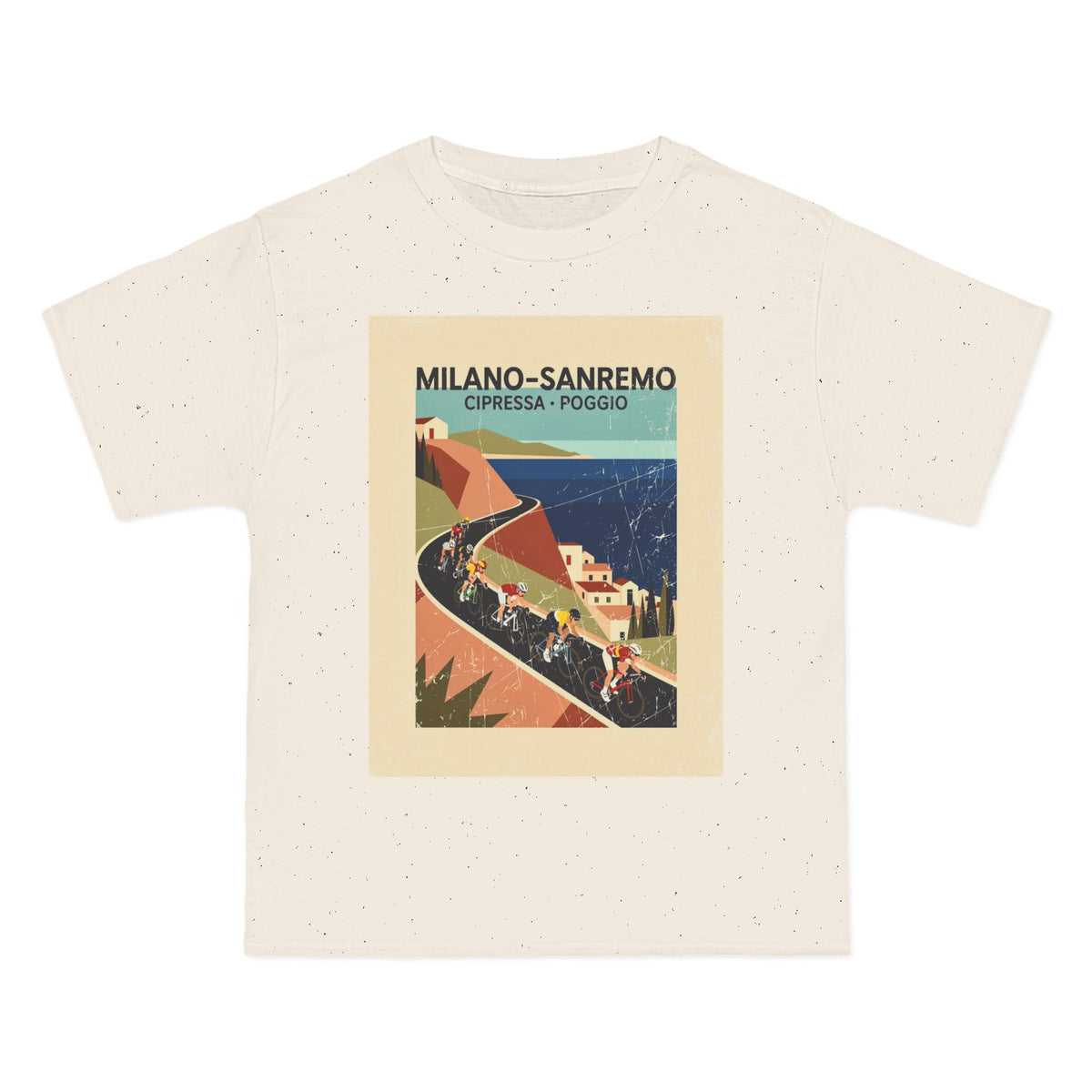 Milano Sanremo Cycling Graphic T-Shirt | Cipressa Poggio Echelon