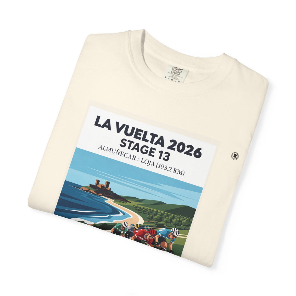 2026 Vuelta a España Stage 13 Cycling T-Shirt | Almuñécar to Loja 193.2km | Graphic Tee