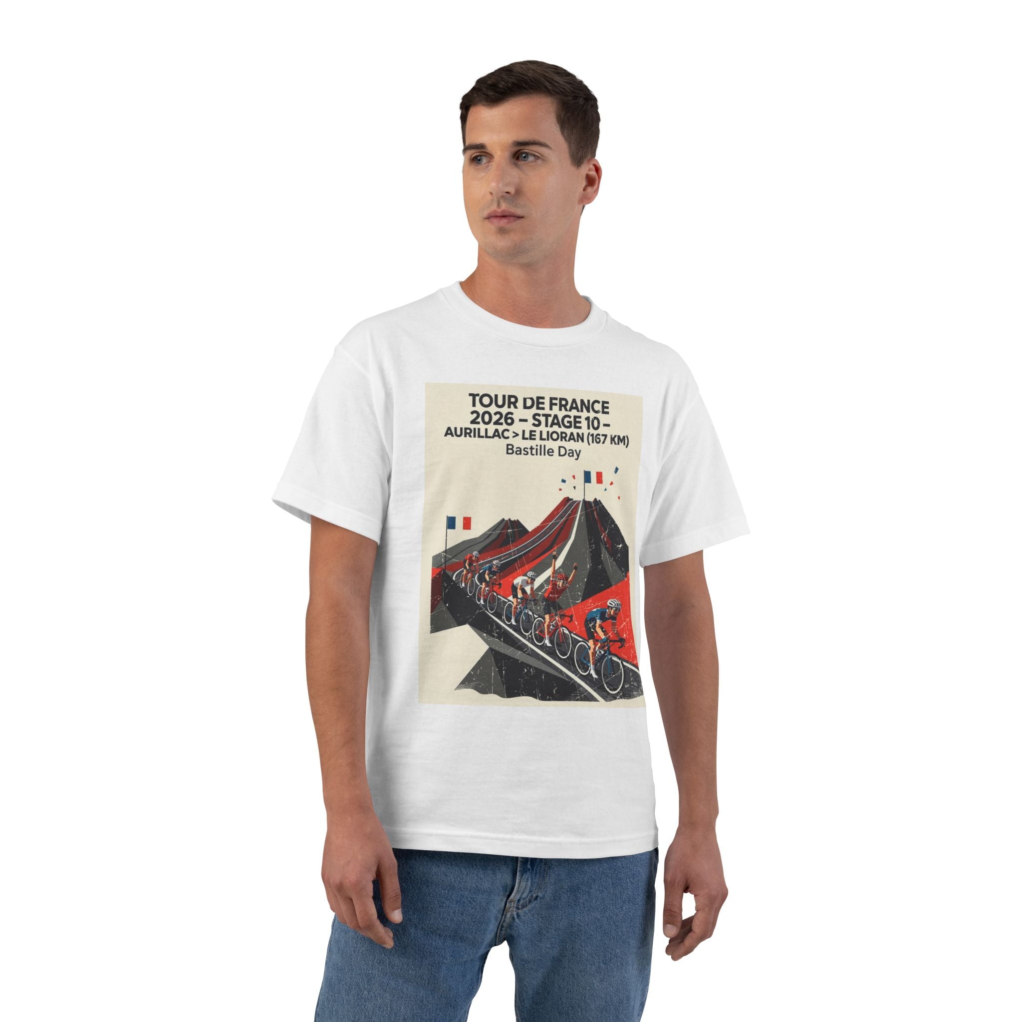 Tour de France 2026 Stage 10 Aurillac > Le Lioran T-Shirt | Bauhaus Mountain Cycling