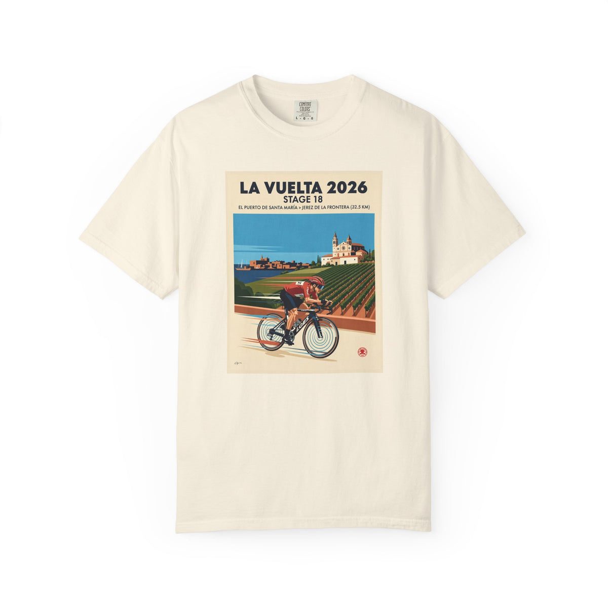 2026 Vuelta a España Stage 18 Cycling T-Shirt | El Puerto de Santa María to Jerez 32.5km | Graphic Tee