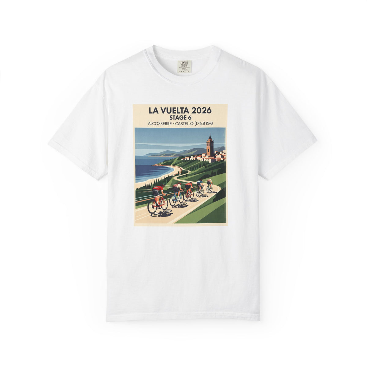 2026 Vuelta a España Stage 6 Cycling T-Shirt | Alcossebre to Castelló 176.8km | Graphic Tee