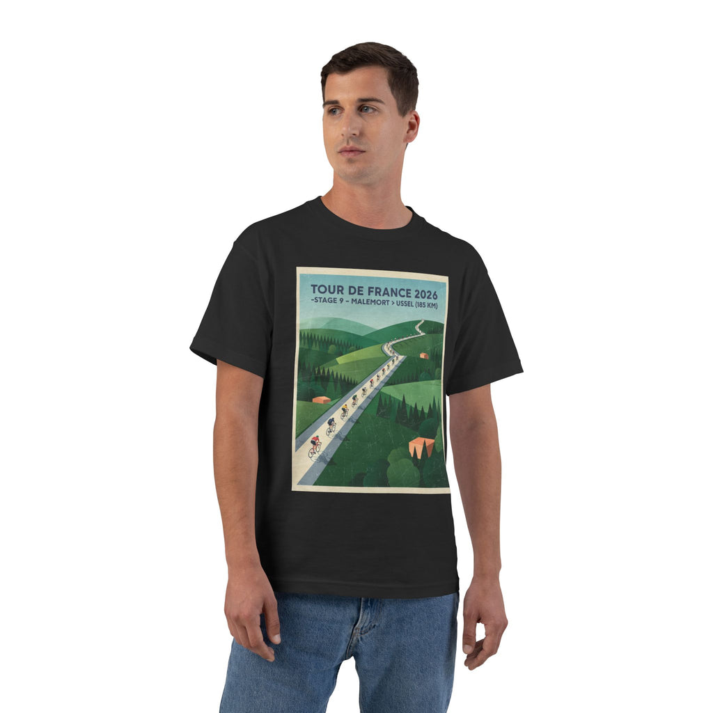 Tour de France 2026 Stage 9 Malemort > Ussel T-Shirt | Bauhaus Cycling Poster