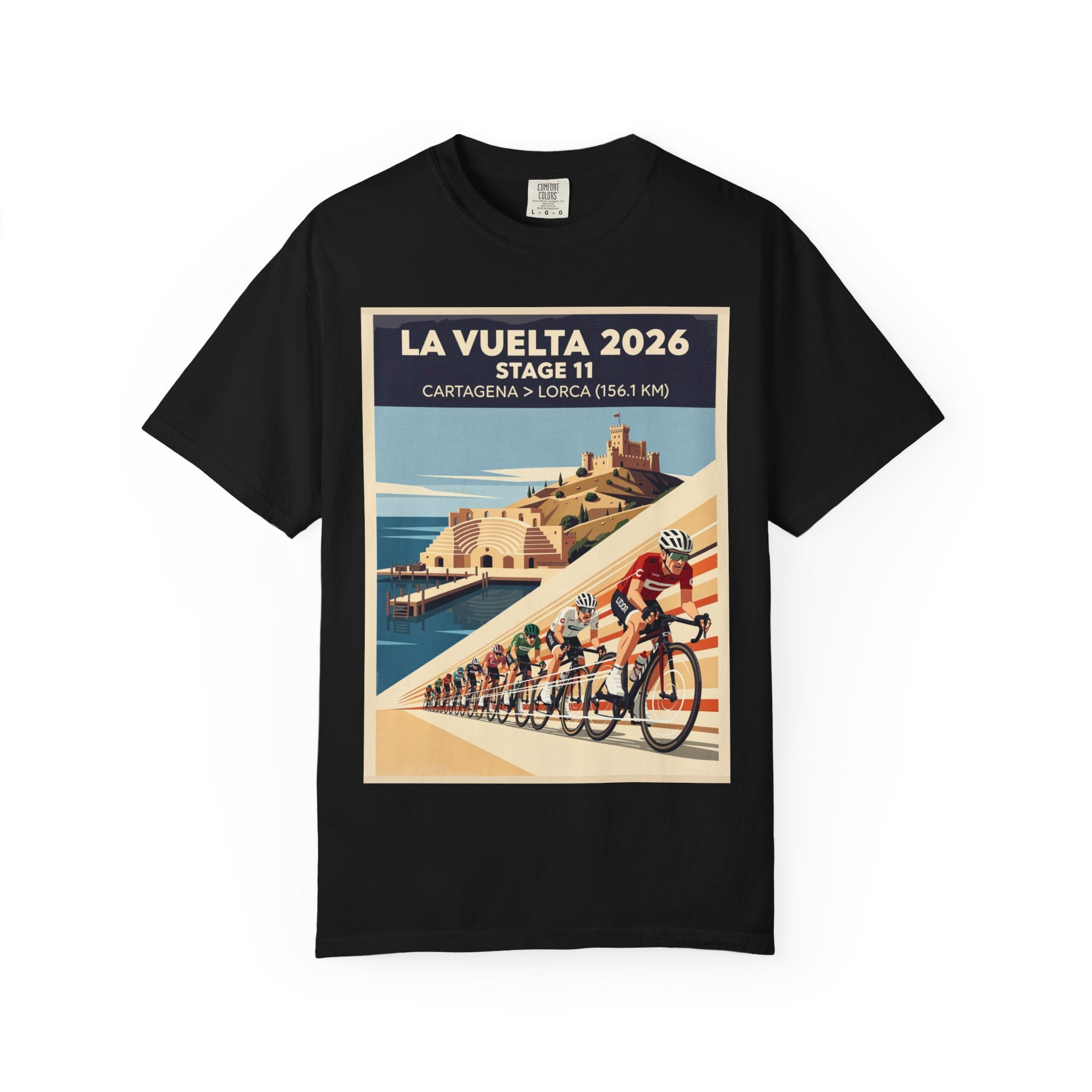 2026 Vuelta a España Stage 11 Cycling T-Shirt | Cartagena to Lorca 156.1km | Graphic Tee