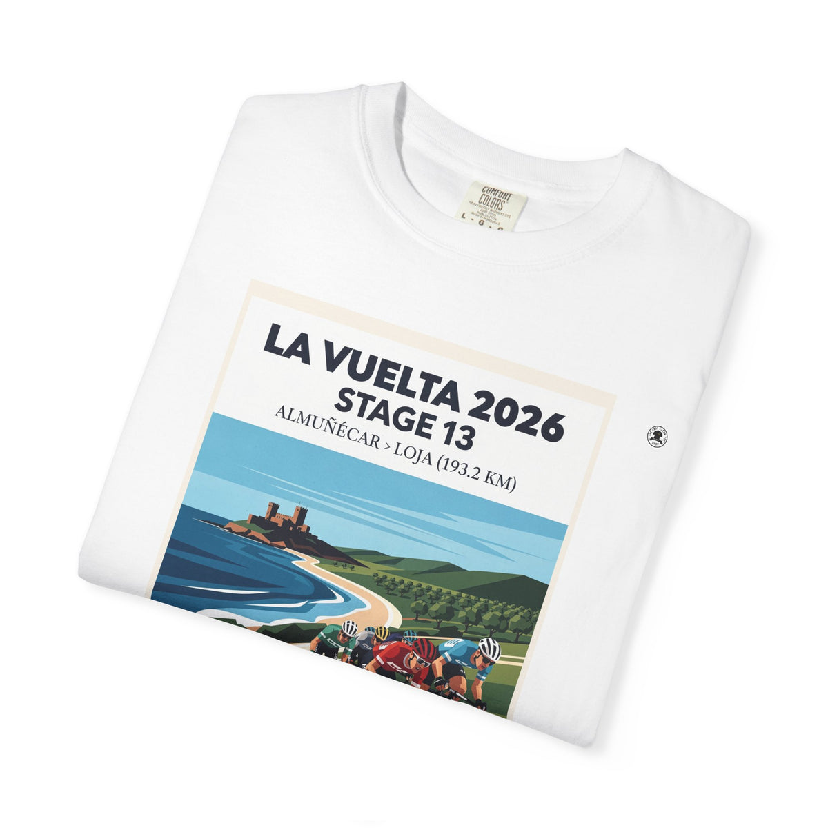 2026 Vuelta a España Stage 13 Cycling T-Shirt | Almuñécar to Loja 193.2km | Graphic Tee