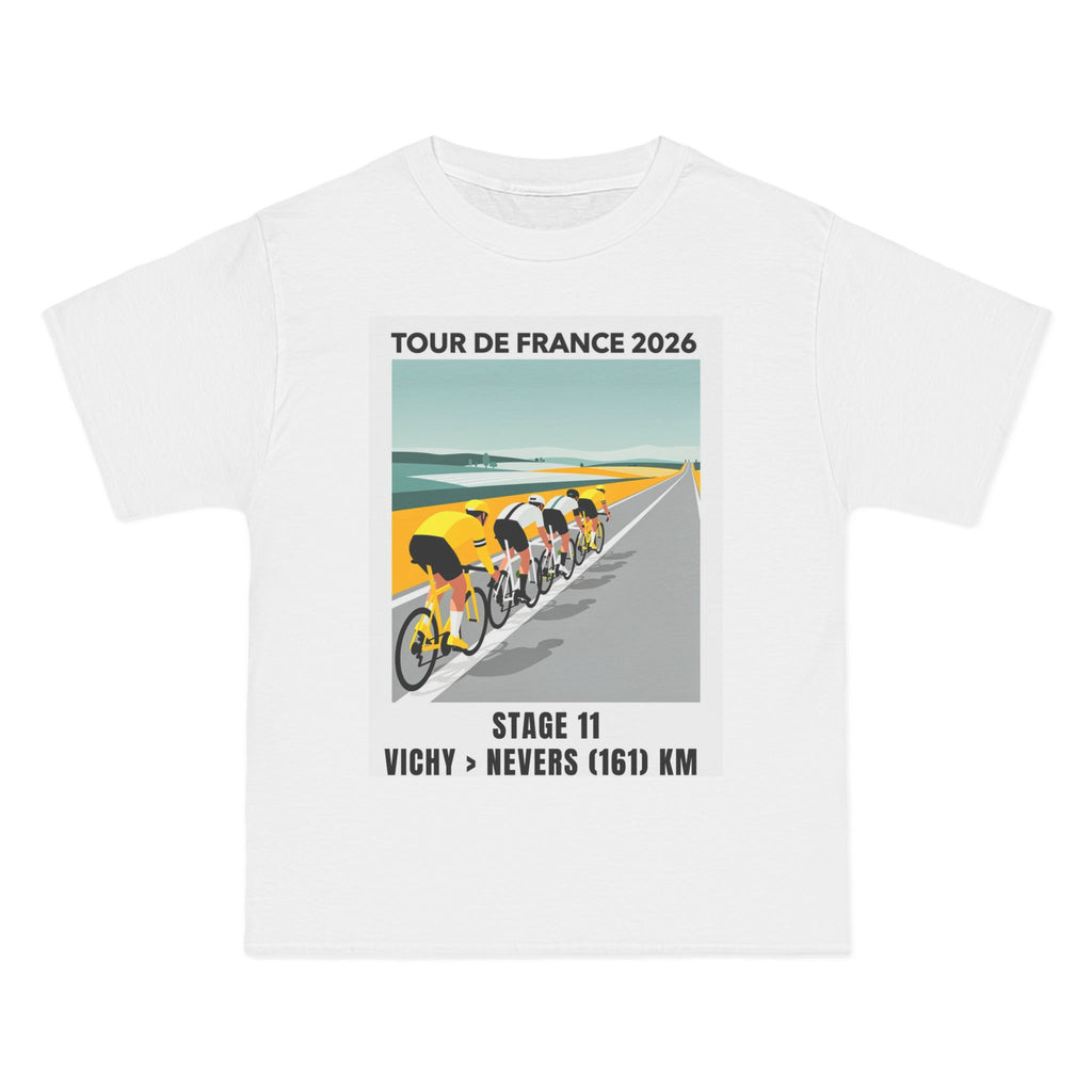 Tour de France 2026 Stage 11 Vichy to Nevers T-Shirt | Cycling Peloton Vector Art
