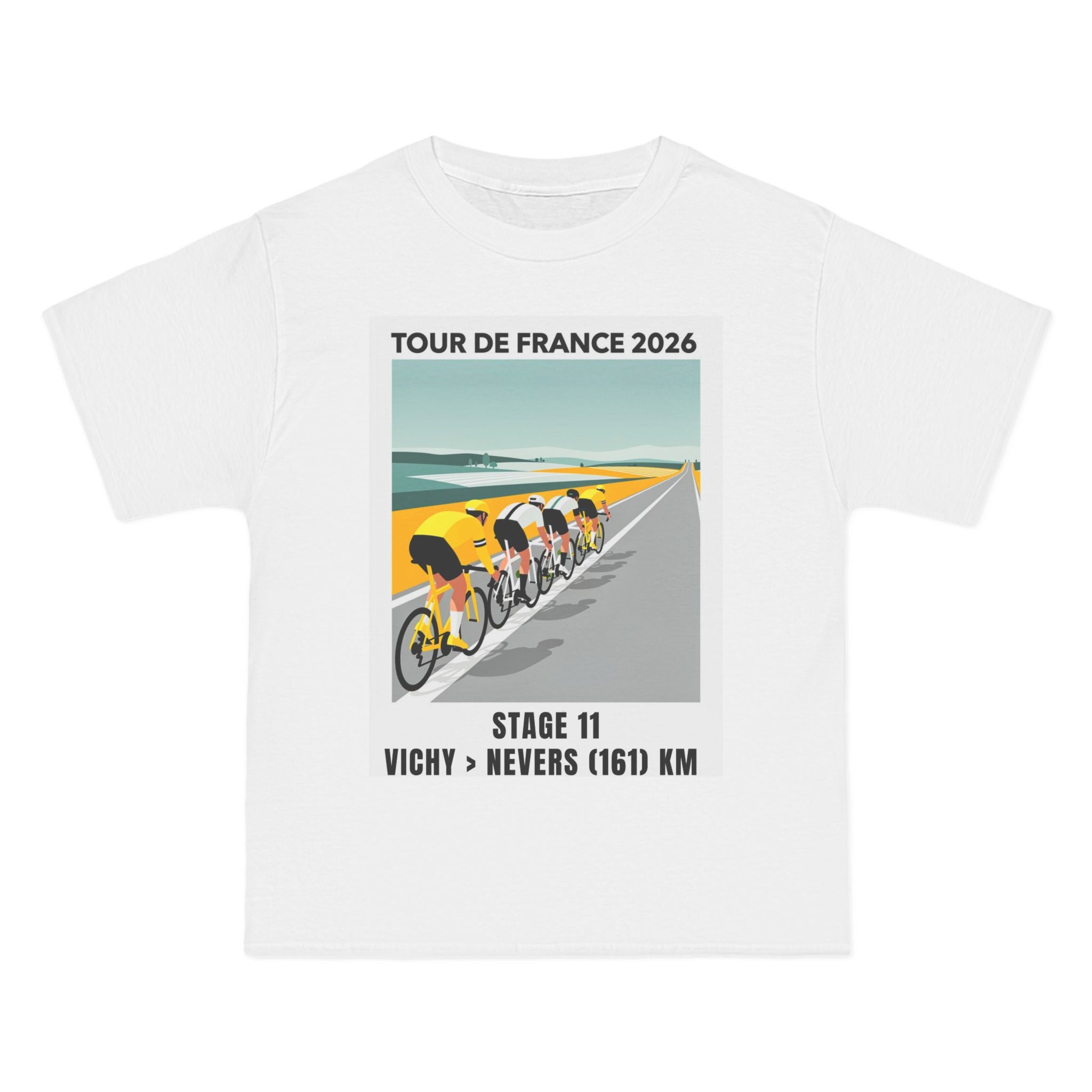 Tour de France 2026 Stage 11 Vichy to Nevers T-Shirt | Cycling Peloton Vector Art
