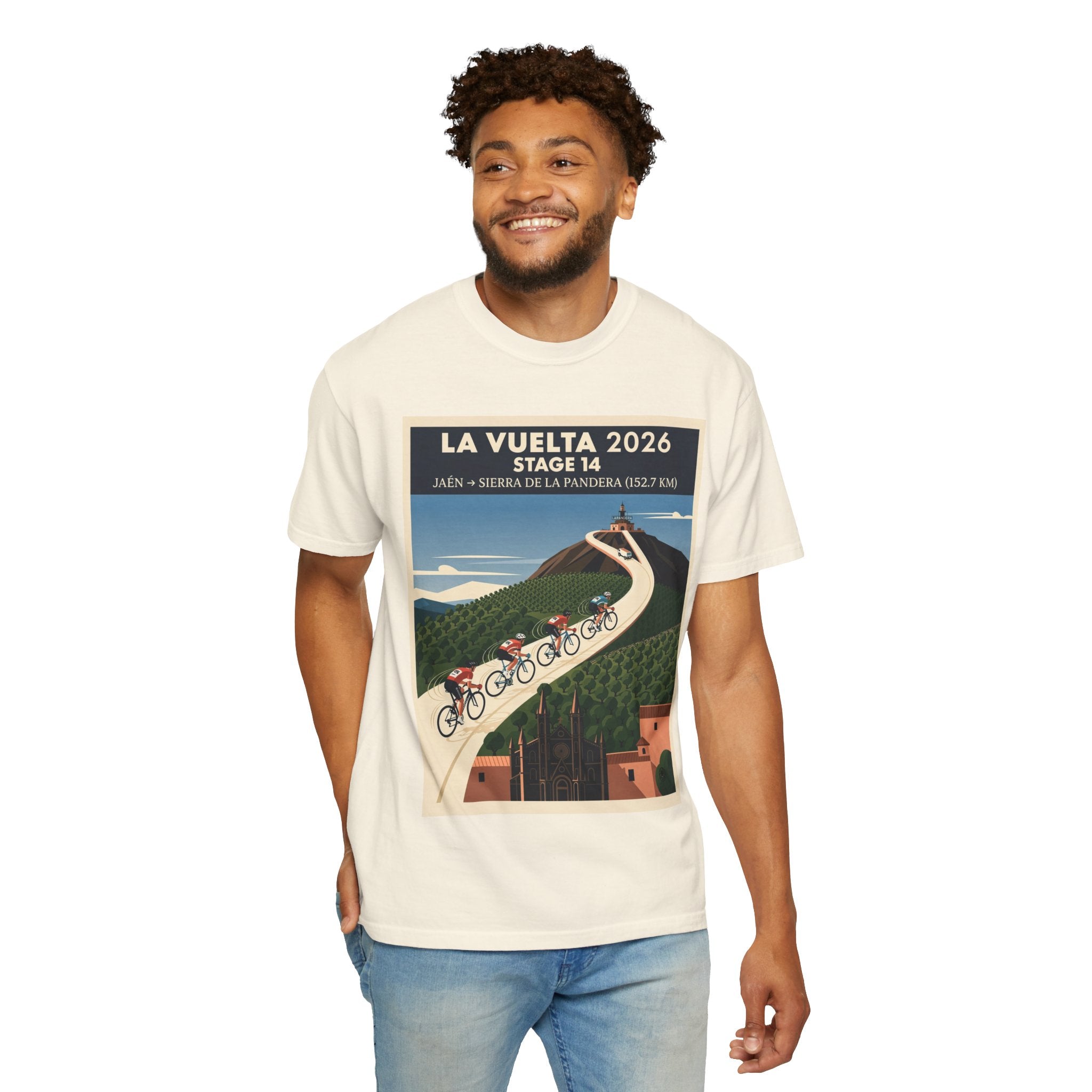 2026 Vuelta a España Stage 14 Cycling T-Shirt | Jaén to Sierra de La Pandera 152.7km | Graphic Tee
