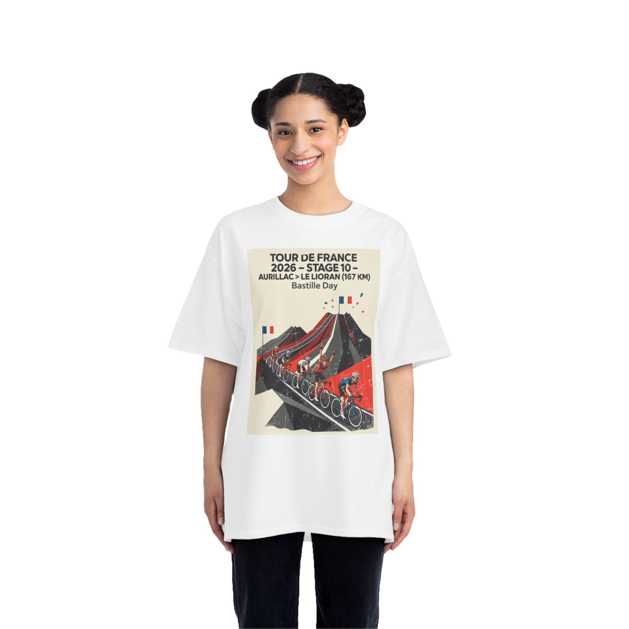Tour de France 2026 Stage 10 Aurillac > Le Lioran T-Shirt | Bauhaus Mountain Cycling