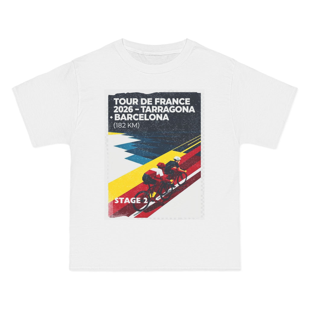 Tour de France 2026 Stage 2 Tarragona > Barcelona T-Shirt | Bauhaus Cycling Poster