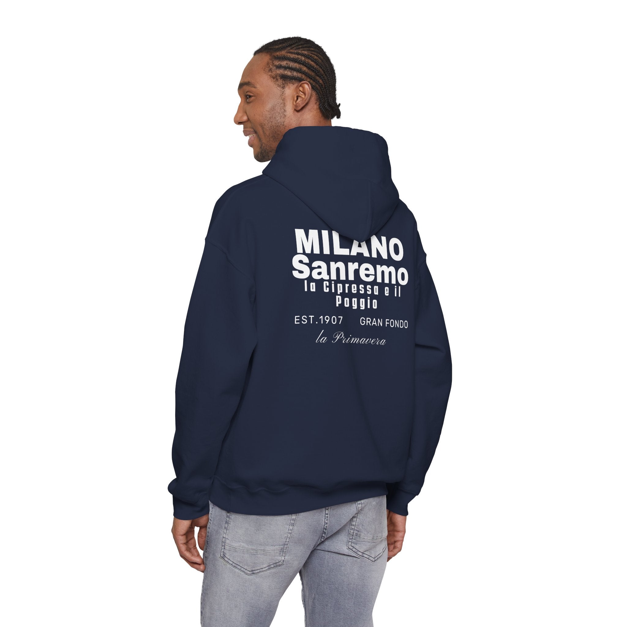 Milano Sanremo Classic Monument Bike Race Hoodie | Vintage Italian Cycling Streetwear