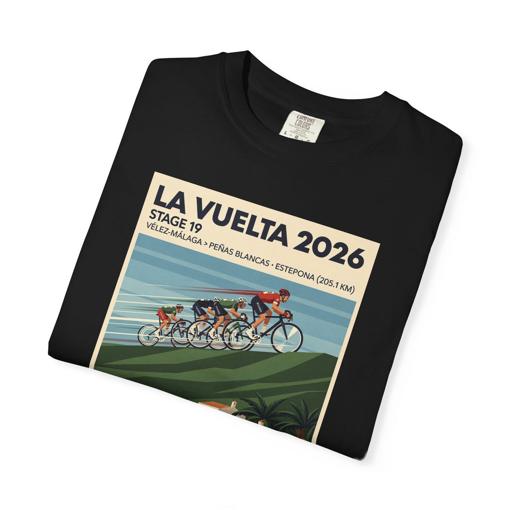 2026 Vuelta a España Stage 19 Cycling T-Shirt | Vélez-Málaga to Peñas Blancas 205.1km | Graphic Tee