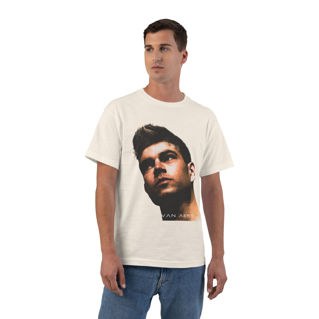 Wout van Aert Portrait T-Shirt | Belgian Cyclist, Cycling Fan Tee