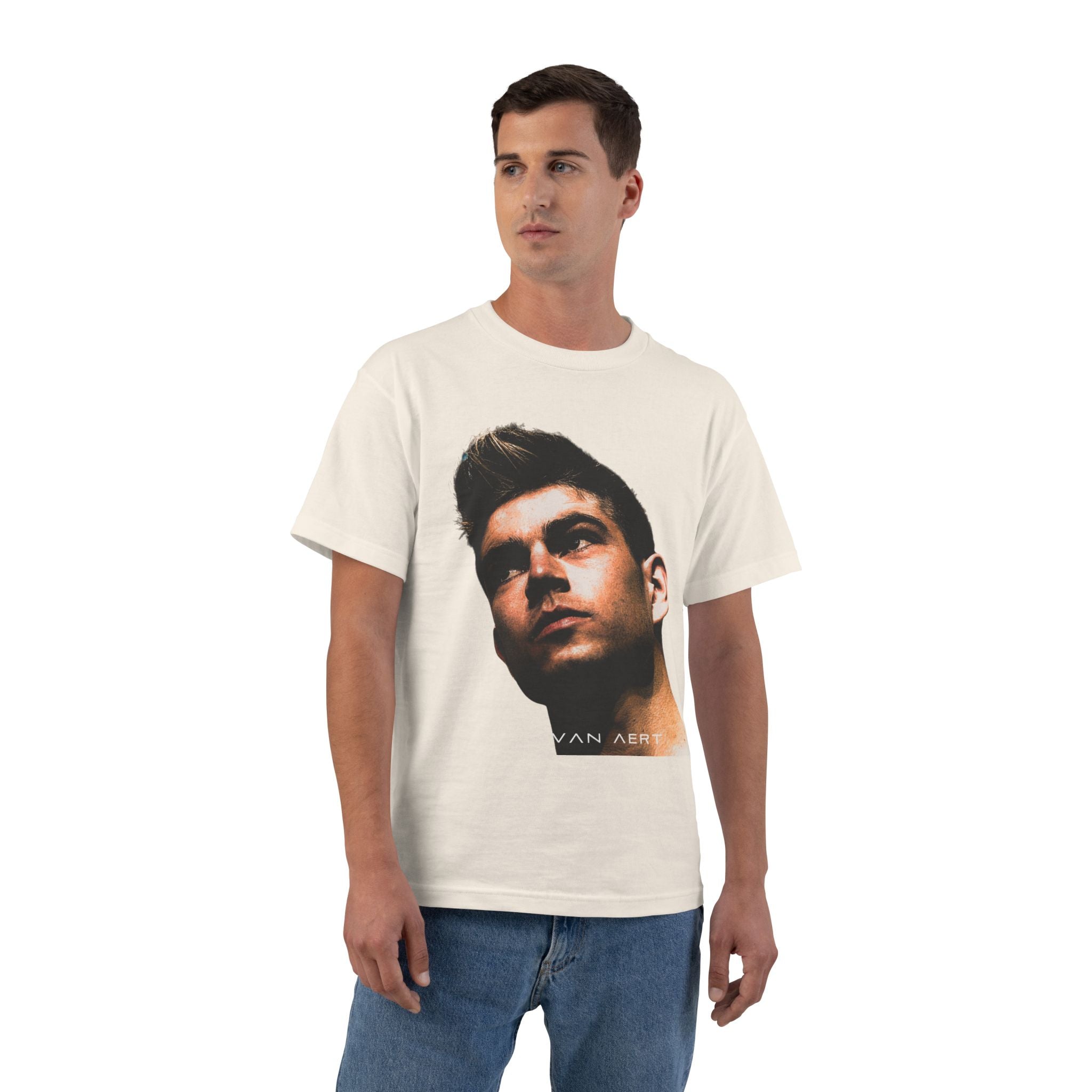 Wout van Aert Portrait T-Shirt | Belgian Cyclist, Cycling Fan Tee