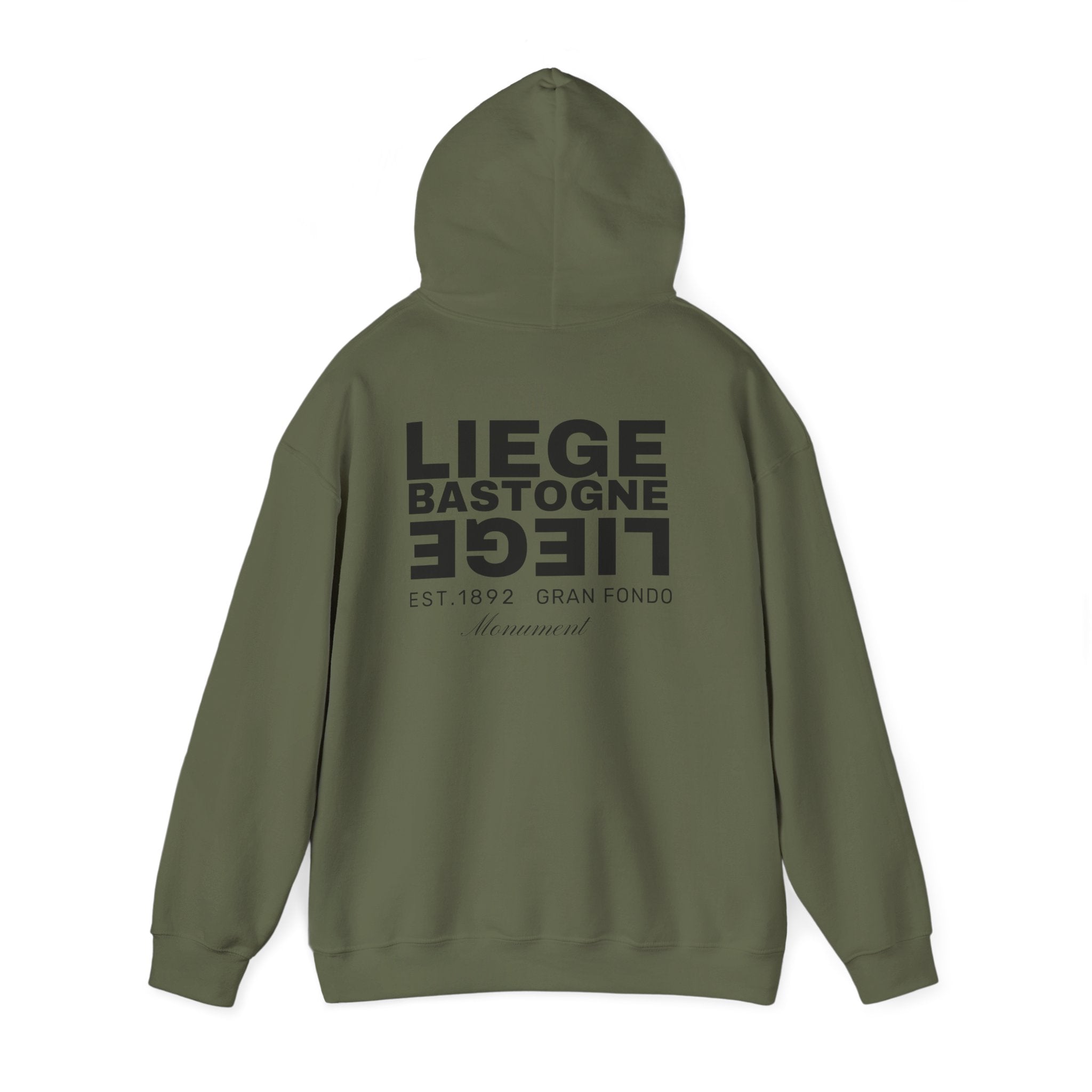 Liege Bastogne Liege Monument Bike race since 1892  Vintage Cycling Fan Logo Hoodie | Retro Cycling Sweatshirt