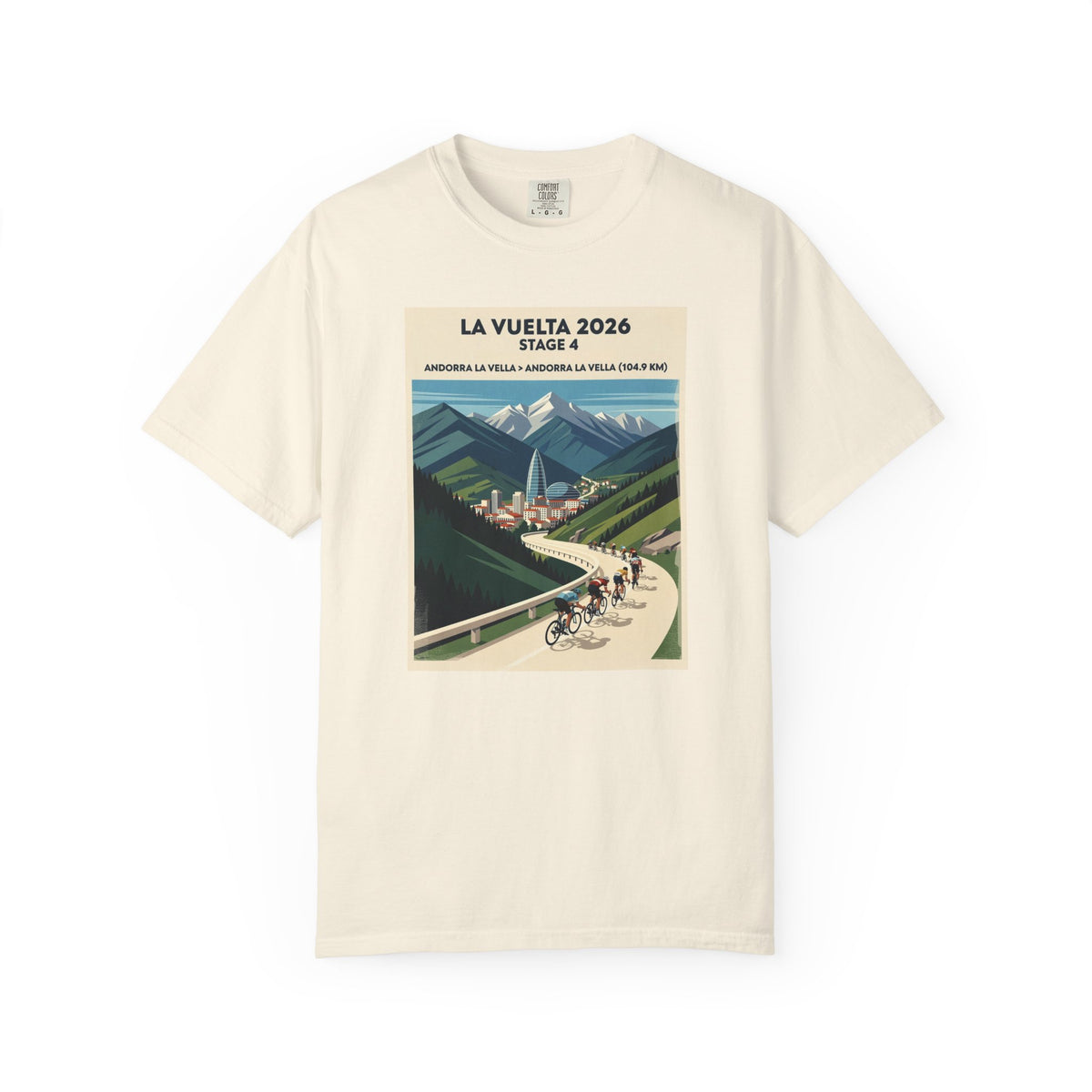 2026 Vuelta a España Stage 4 Cycling T-Shirt | Andorra la Vella 104.9km | Graphic Tee