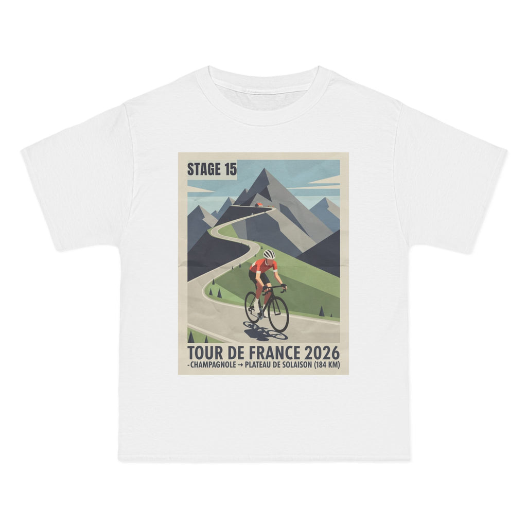 Tour de France 2026 Stage 15 Bauhaus Alpine Cycling T-Shirt | Champagnol to Plateau de Solaison