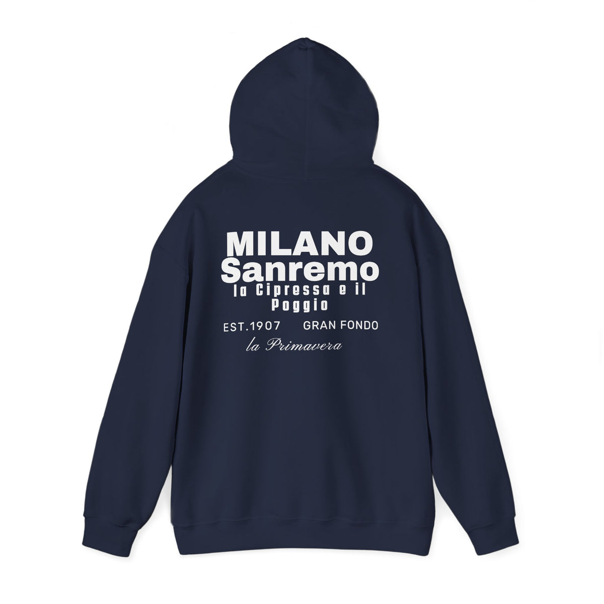 Milano Sanremo Classic Monument Bike Race Hoodie | Vintage Italian Cycling Streetwear