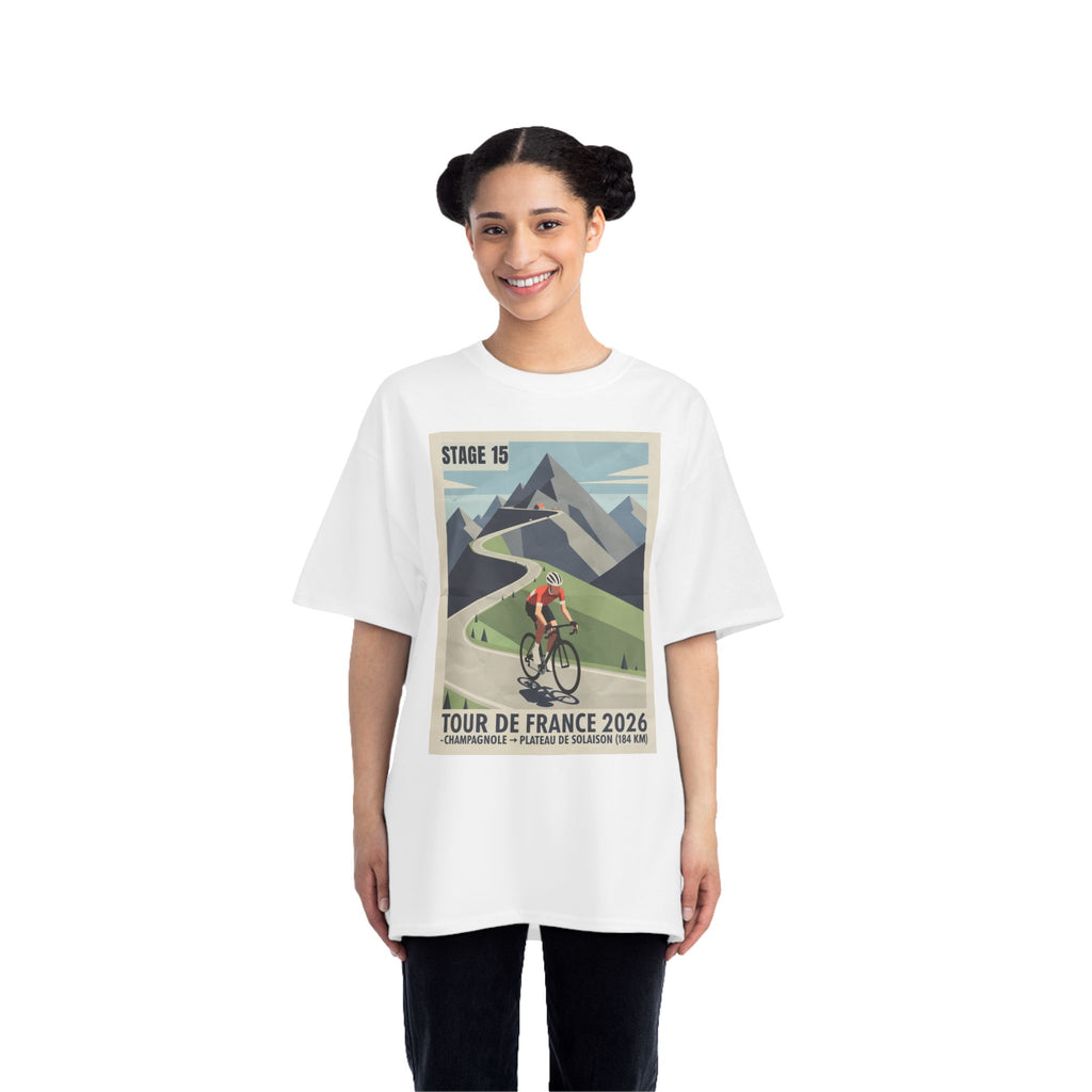 Tour de France 2026 Stage 15 Bauhaus Alpine Cycling T-Shirt | Champagnol to Plateau de Solaison