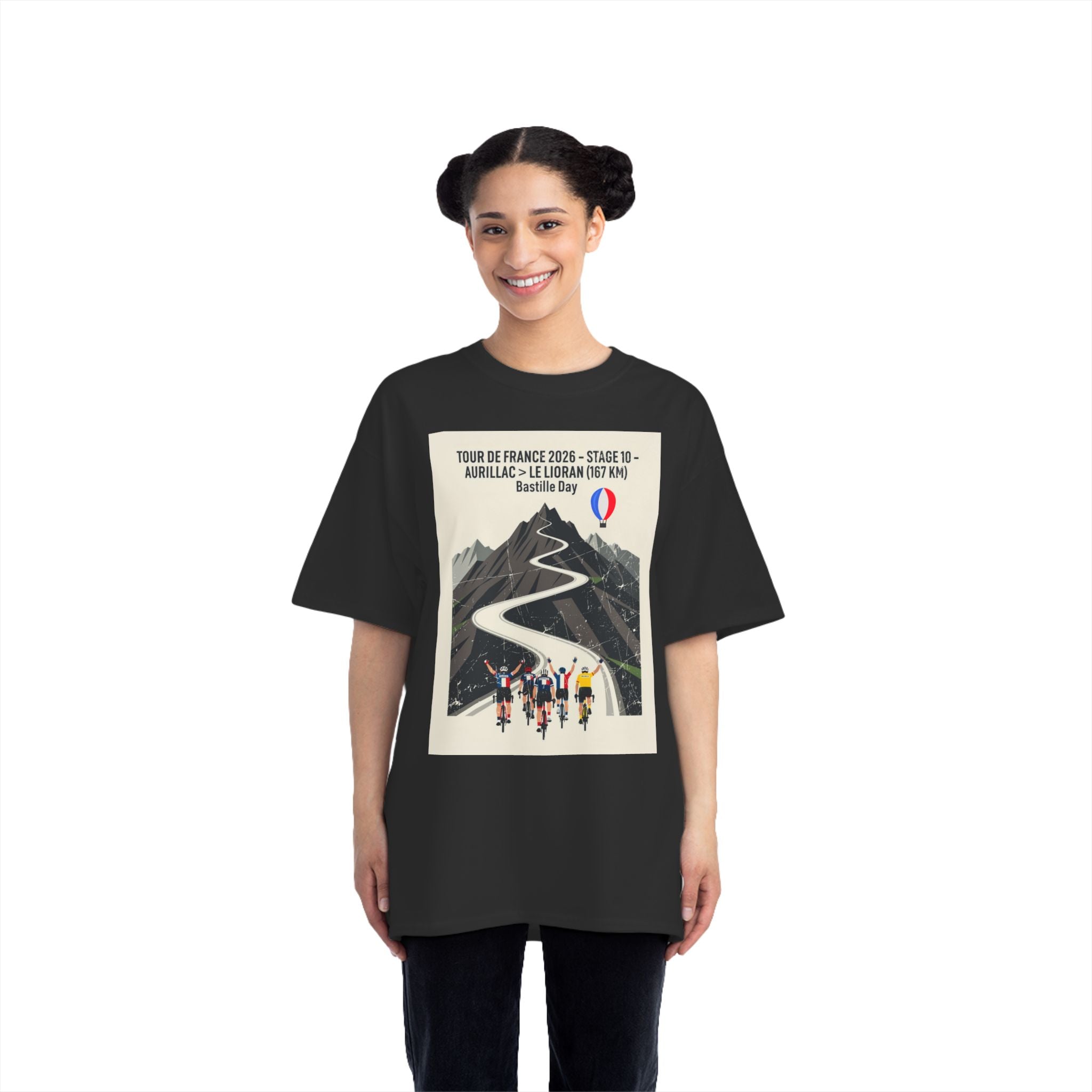 Tour de France 2026 Stage 10 Bastille Day Tee Aurillac > Le Lioran T-Shirt | Bauhaus Mountain Cycling