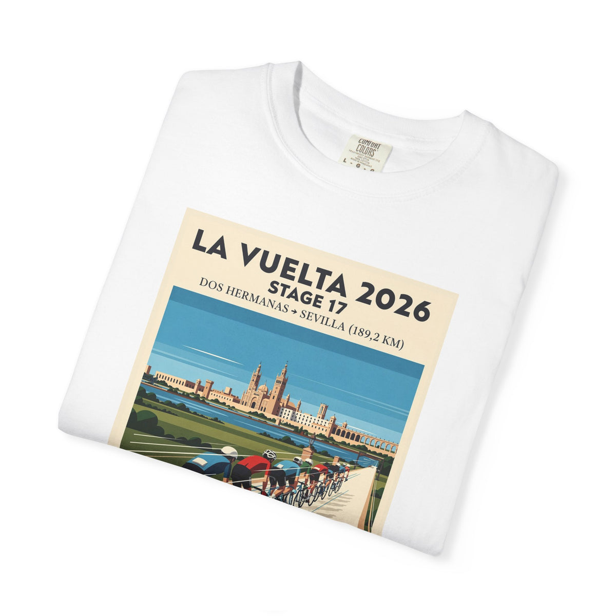2026 Vuelta a España Stage 17 Cycling T-Shirt | Dos Hermanas to Sevilla 189.2km | Graphic Tee