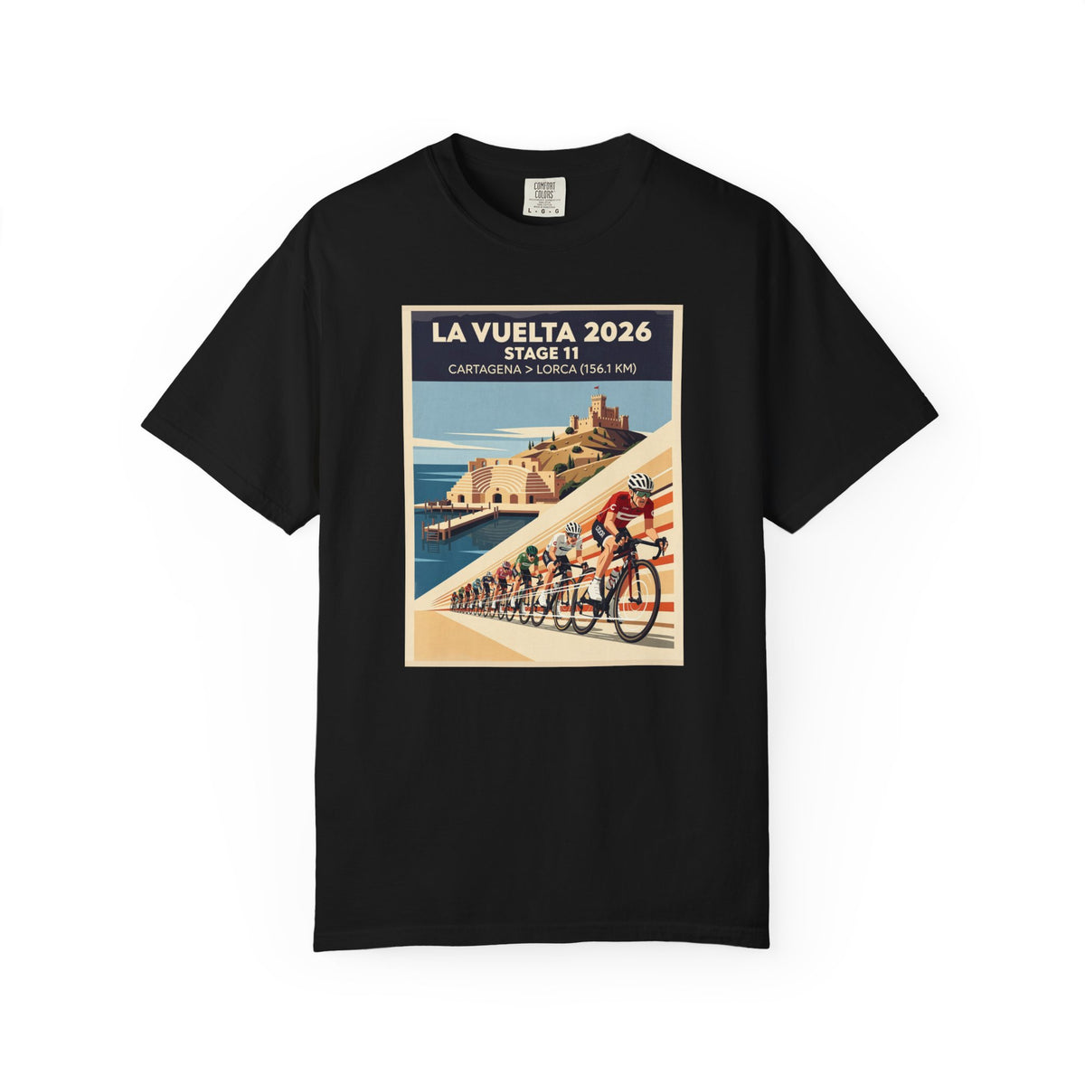 2026 Vuelta a España Stage 11 Cycling T-Shirt | Cartagena to Lorca 156.1km | Graphic Tee