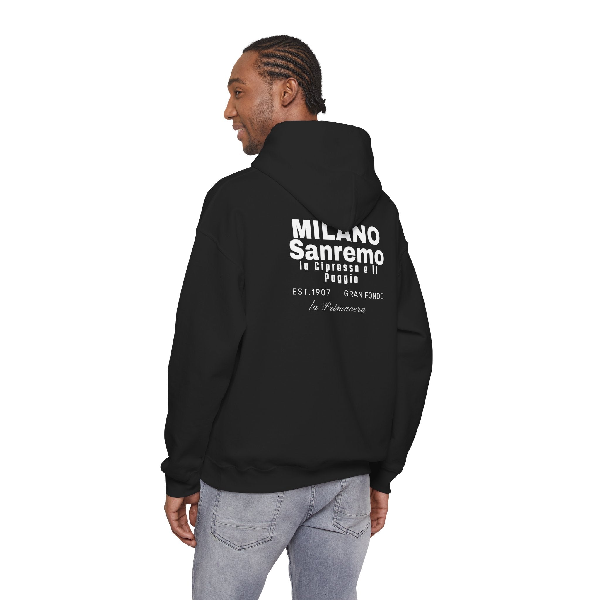 Milano Sanremo Classic Monument Bike Race Hoodie | Vintage Italian Cycling Streetwear