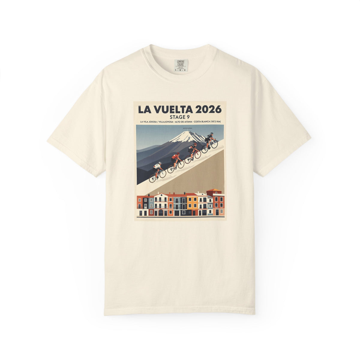 2026 Vuelta a España Stage 9 Cycling T-Shirt | Villajoyosa to Alto de Aitana 187.5km | Graphic Tee