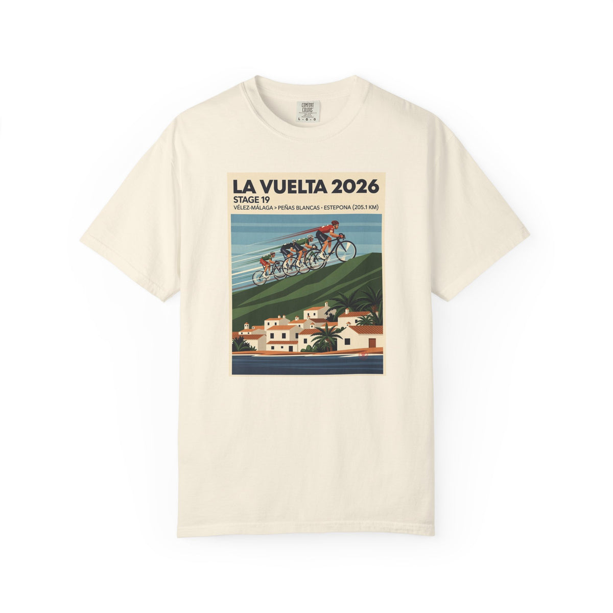 2026 Vuelta a España Stage 19 Cycling T-Shirt | Vélez-Málaga to Peñas Blancas 205.1km | Graphic Tee