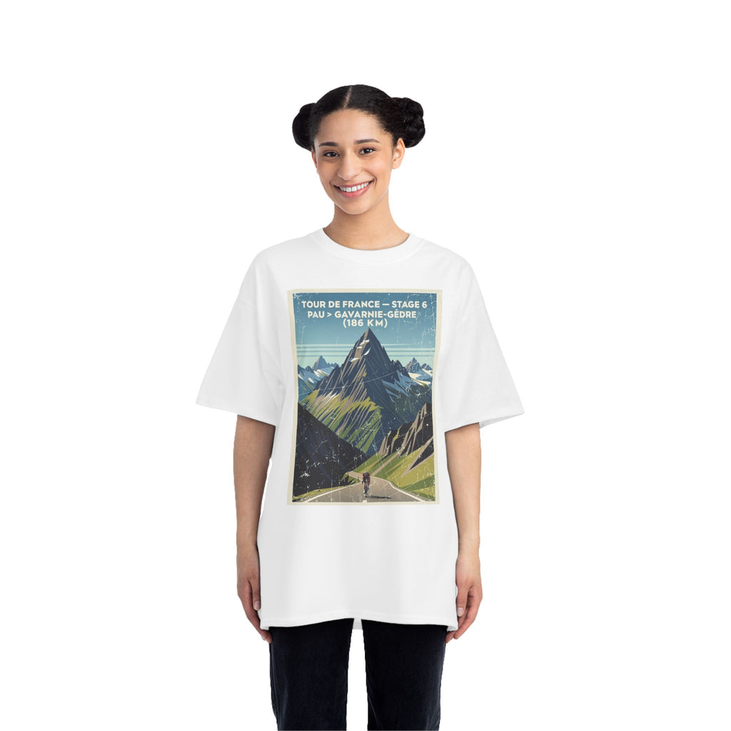 Tour de France 2026 Stage 6 Pau > Gavarnie-Gèdre T-Shirt | Mountain Poster, Solo Climber