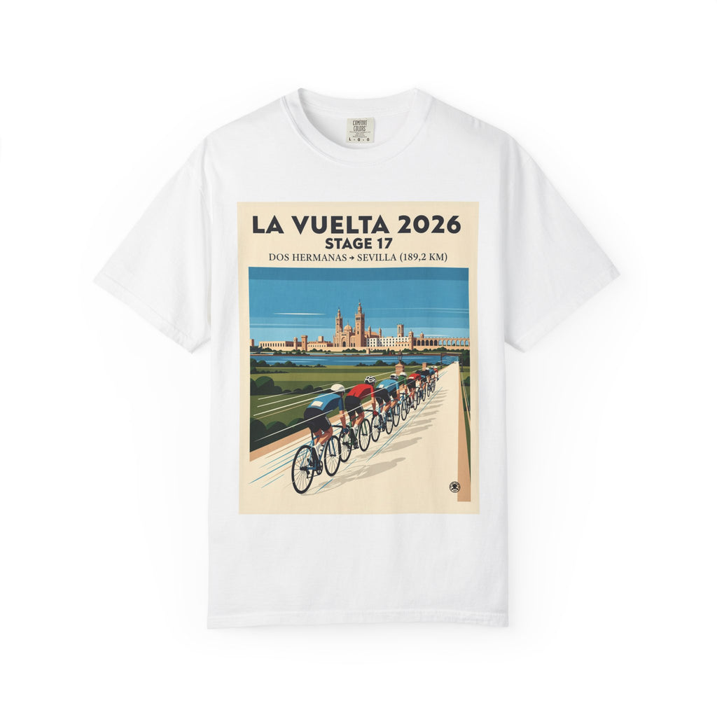 2026 Vuelta a España Stage 17 Cycling T-Shirt | Dos Hermanas to Sevilla 189.2km | Graphic Tee