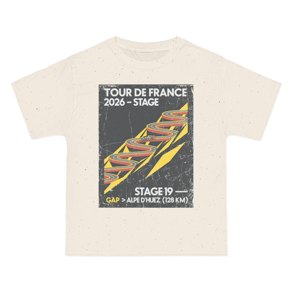 Tour de France 2026 Stage 19 Gap > Alpe d Huez T-Shirt | Bauhaus Mountain Cycling Poster