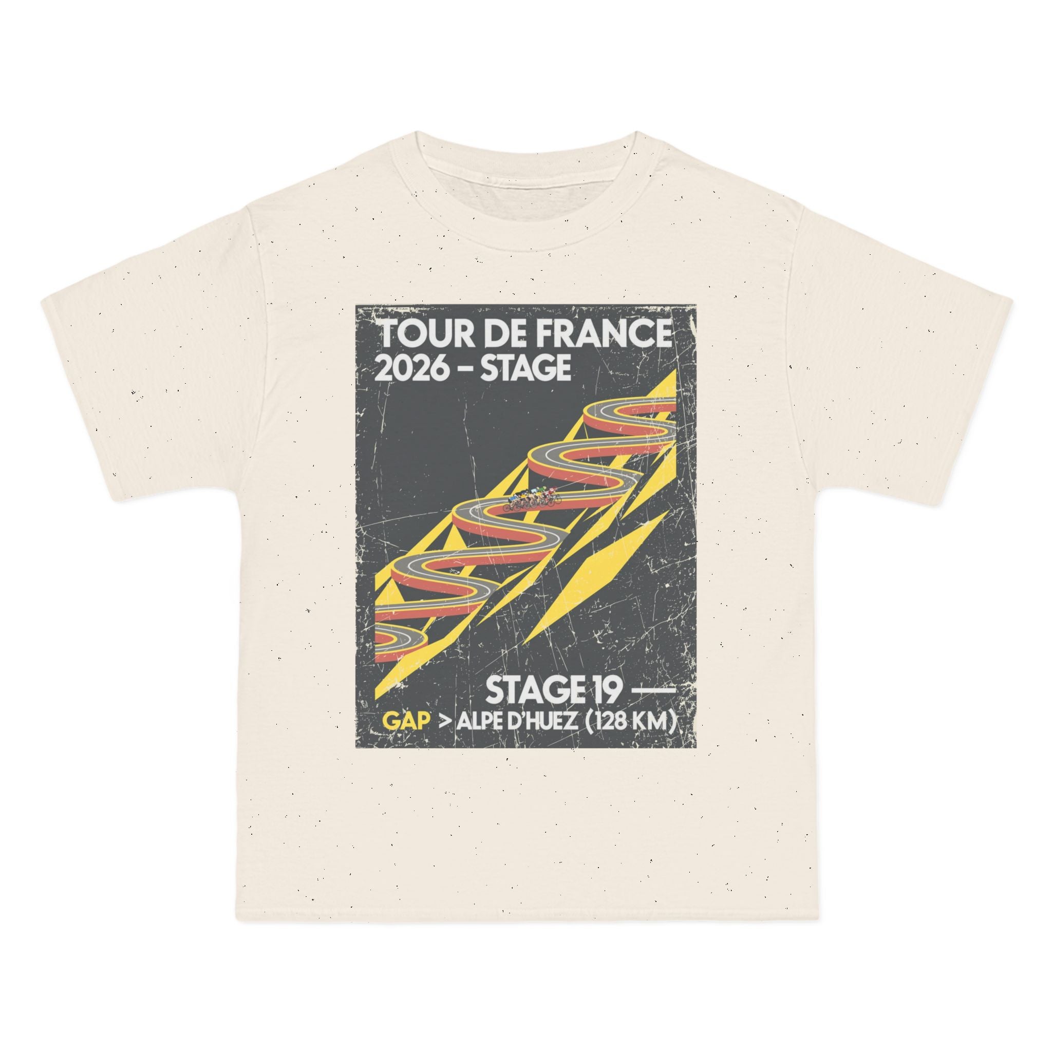 Tour de France 2026 Stage 19 Gap > Alpe d Huez T-Shirt | Bauhaus Mountain Cycling Poster