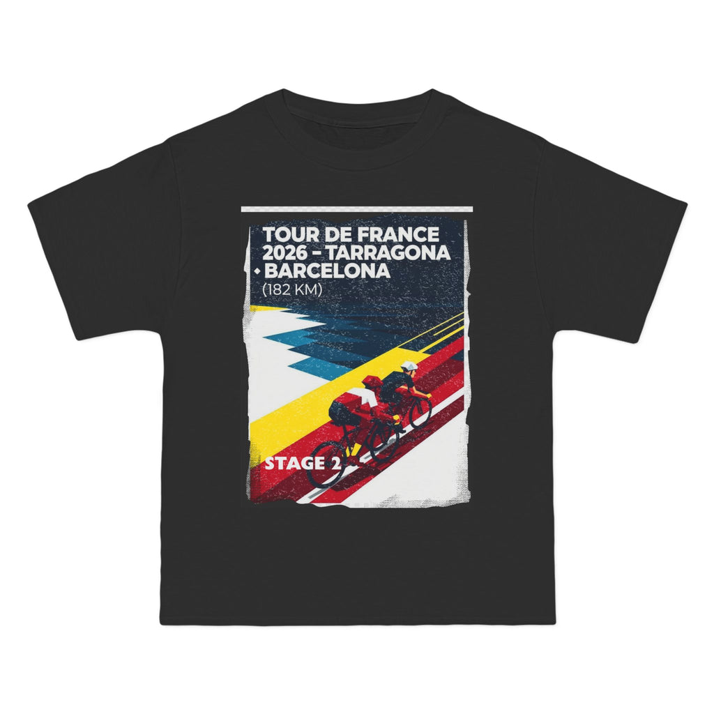 Tour de France 2026 Stage 2 Tarragona > Barcelona T-Shirt | Bauhaus Cycling Poster