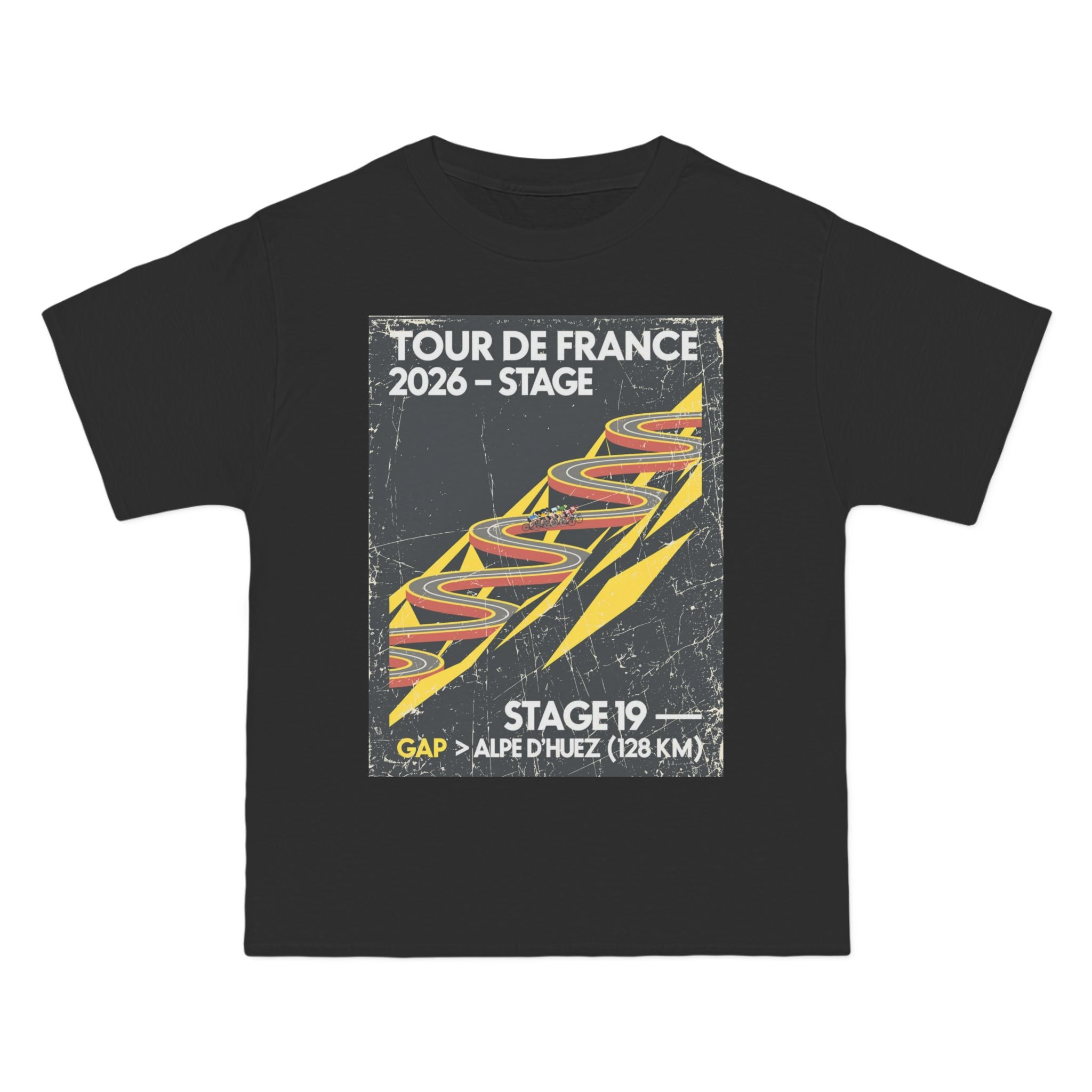 Tour de France 2026 Stage 19 Gap > Alpe d Huez T-Shirt | Bauhaus Mountain Cycling Poster