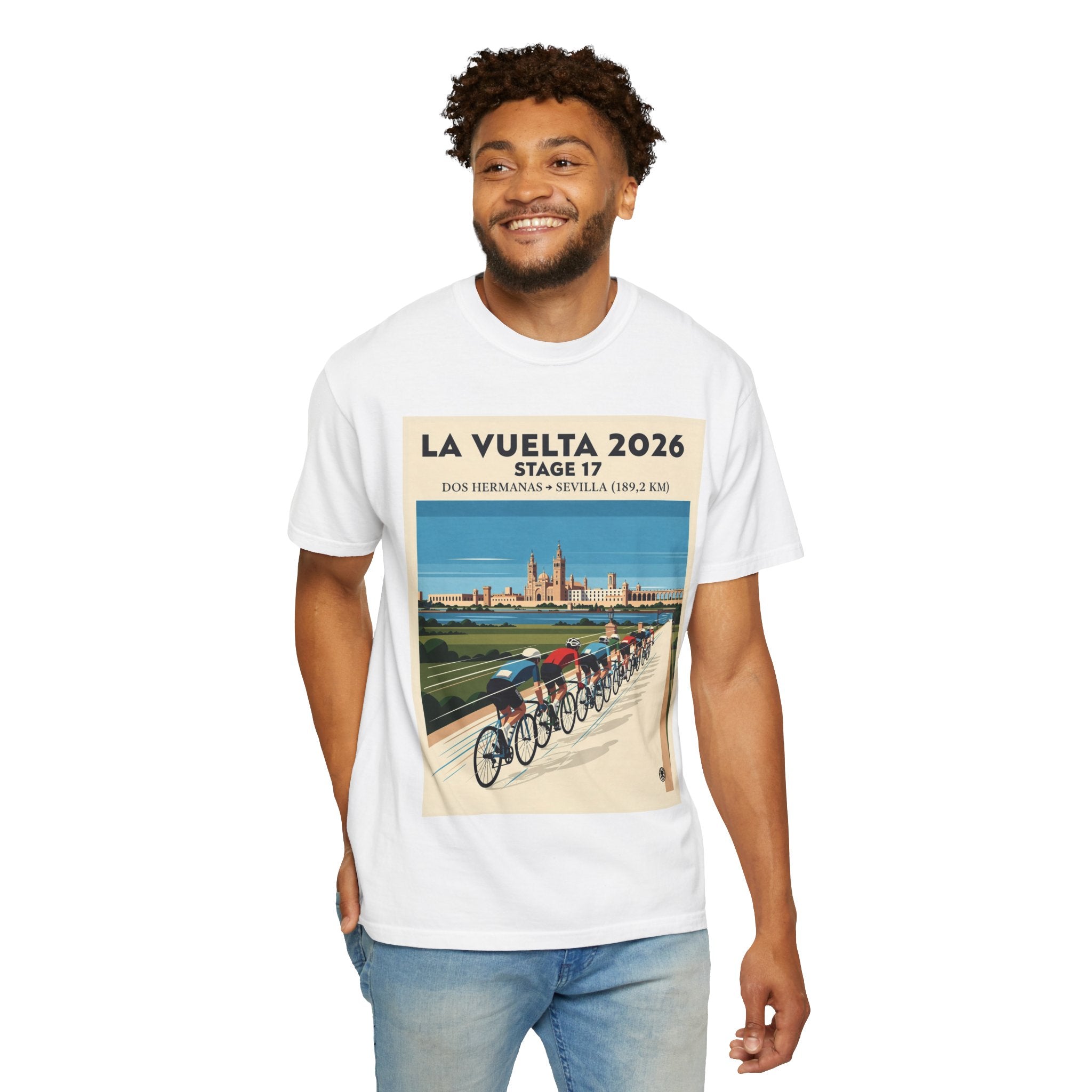 2026 Vuelta a España Stage 17 Cycling T-Shirt | Dos Hermanas to Sevilla 189.2km | Graphic Tee