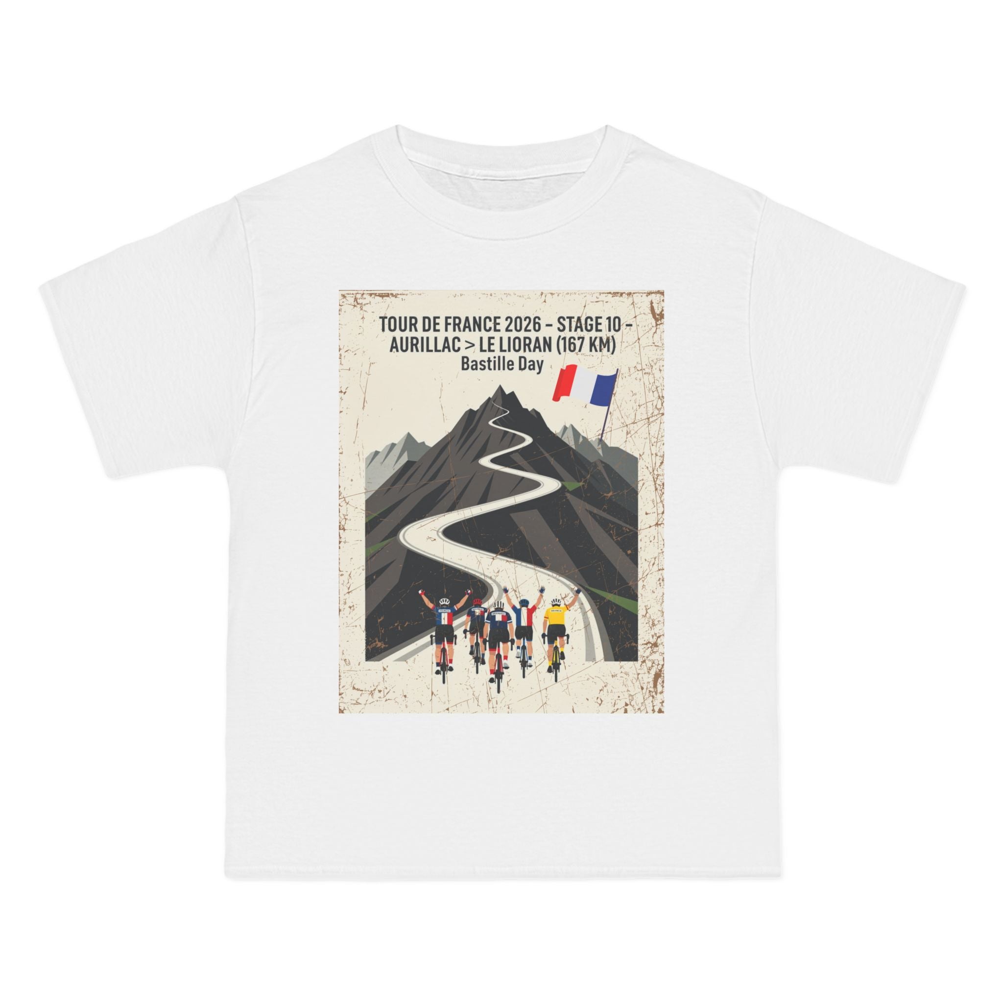 Tour de France 2026 Stage 10 Bastille Day Aurillac > Le Lioran T-Shirt | Bauhaus Mountain Cycling